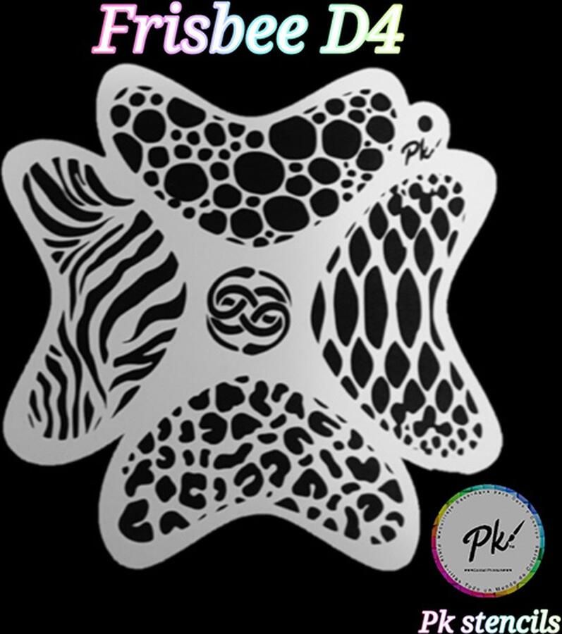 Frisbee Stencils Frisbee Schminkstencil D4