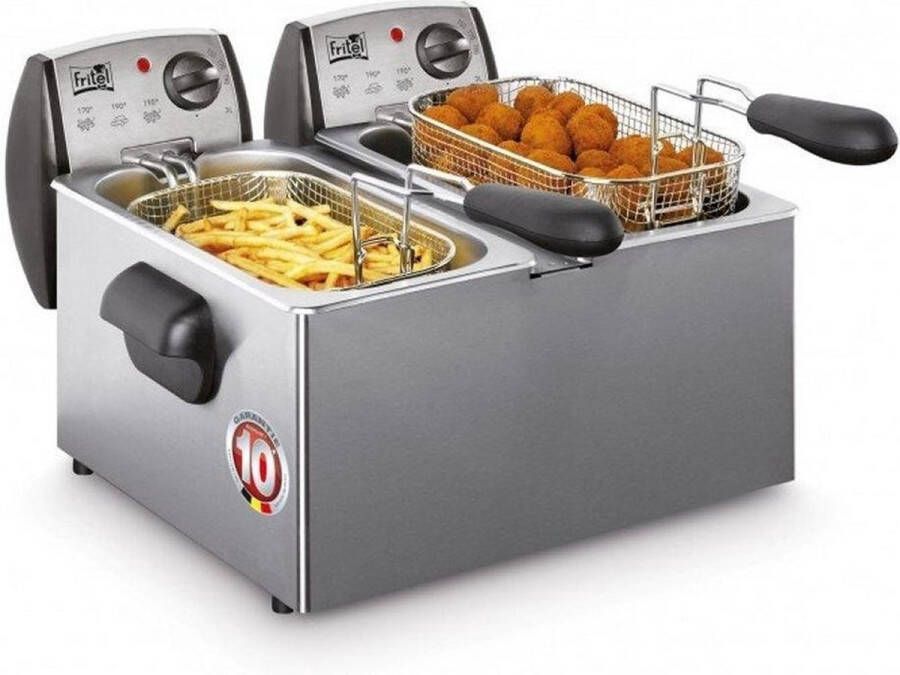 Fritel FR 1850 Frituurpan friteuse duo 2x3l + 2x2200W