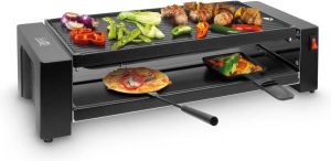 Fritel PR 3195 Pizza raclette grill in 1 grilloppervlak 40x20cm 8 personen