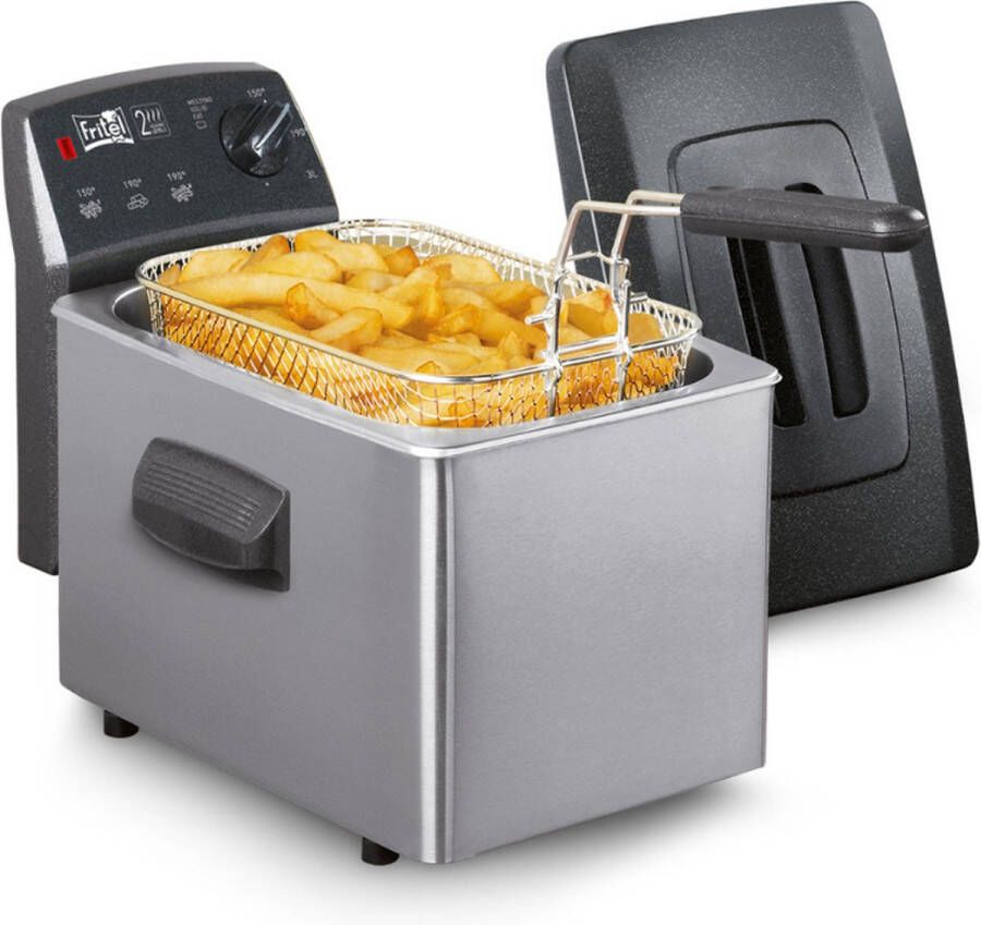 Fritel Turbo SF 4150 Frituurpan friteuse 3l + 2400W ook voor vast vet