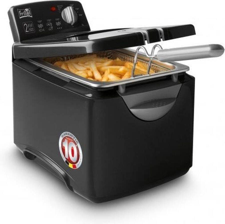 Fritel Turbo SF 4178 Frituurpan friteuse 3l + 2300W automatisch filterdeksel ook voor vast vet