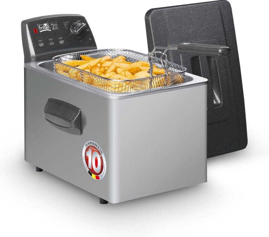 Fritel Turbo SF 4551- Frituurpan friteuse 5L + 3000W ook voor vast vet