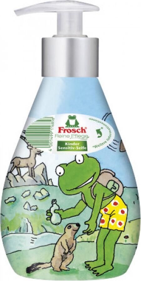 Frosch 6 x 300 ml kinder handzeep gevoelige huid met pomp vegan geen parabenen