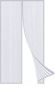 Froys 2 Stuks Wit Vliegengordijn 100x210 cm Magneet Deurhor Insectenhor Klamboe Anti insect Vliegenhor Muskietennet