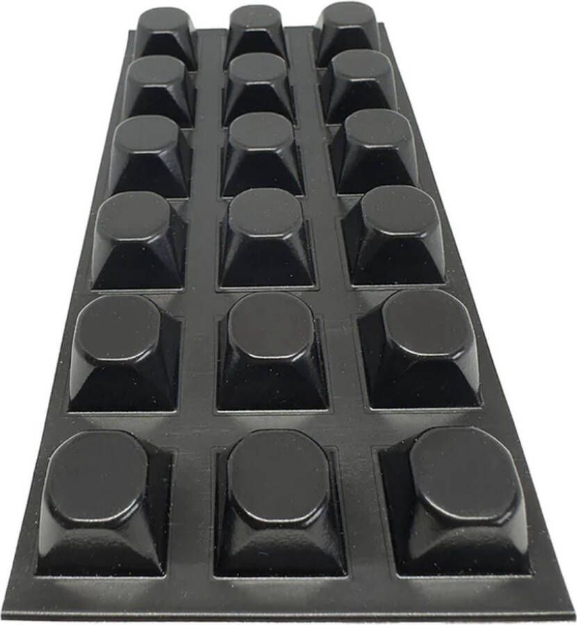 FSW-Products FSW-s 2 Stuks Siliconen Buffers 20x20 mm 12 mm dik Zwart Schokdempers Zelfklevend Deurbuffer Deurstopper Ladekast Bescherming Glazen Tafel Meubelonderzetter Stootdoppen Geluidsdempers WC Buffer Toilet
