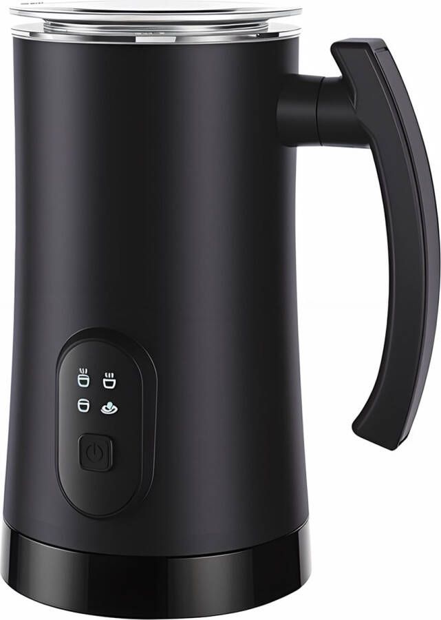 Fuegobird M03 Elektrische melkopschuimer 4-in-1 melkstomer automatische warme en koude schuimmaker van 11 8 oz 350 ml voor koffie latte cappuccino macchiato warme chocolademelk