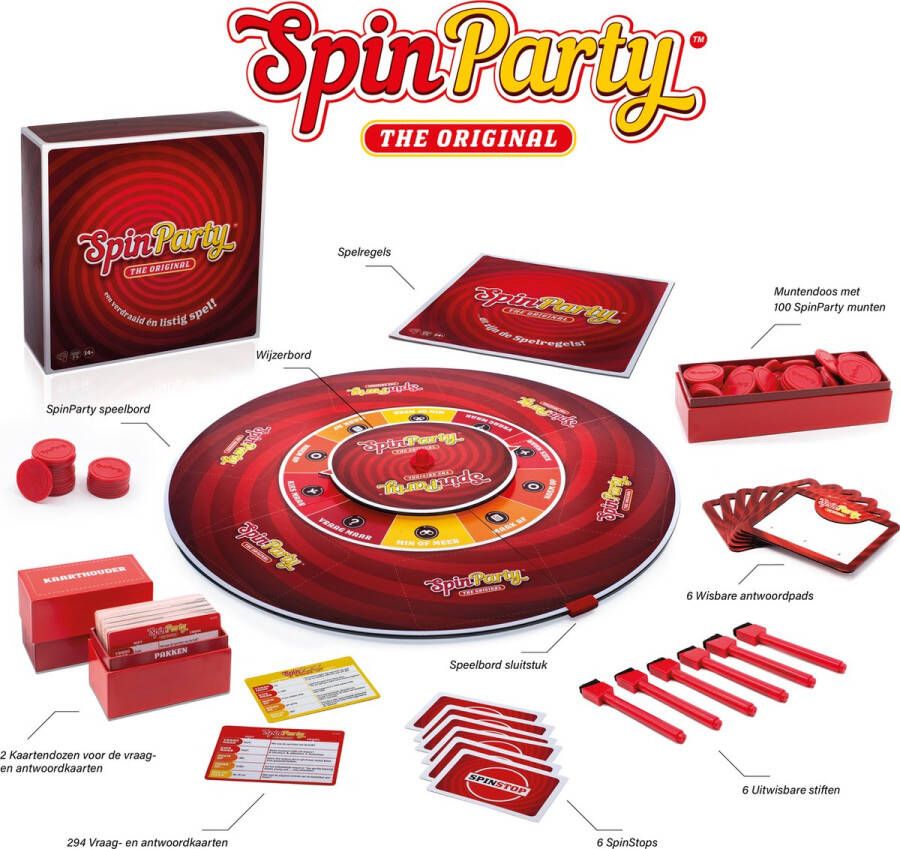 Spin Party Bordspel Oneindig Speelplezier! Voor De Hele Familie Nederlandstalig
