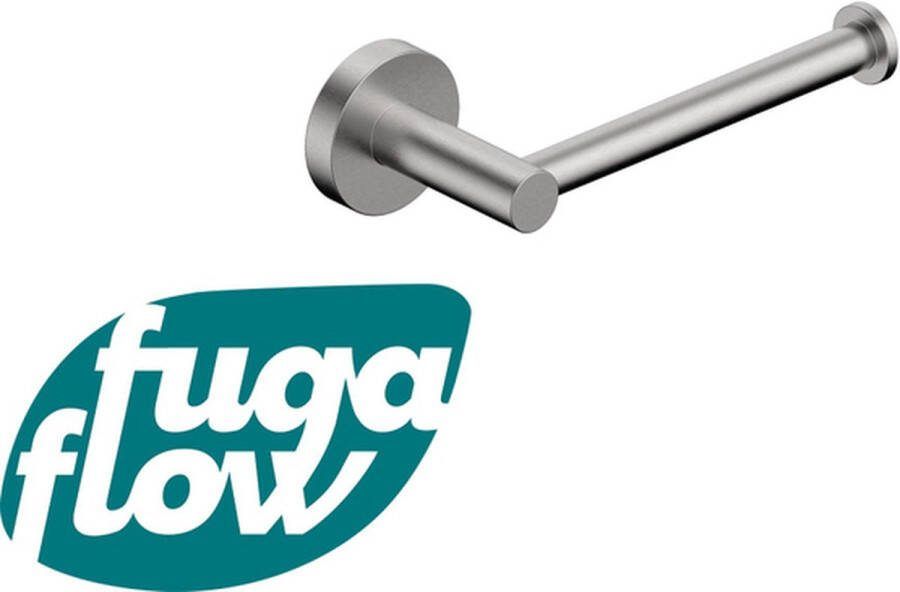 FugaFlow Eccelente Acces Toiletrolhouder zonder klep rond Geborsteld RVS PVD