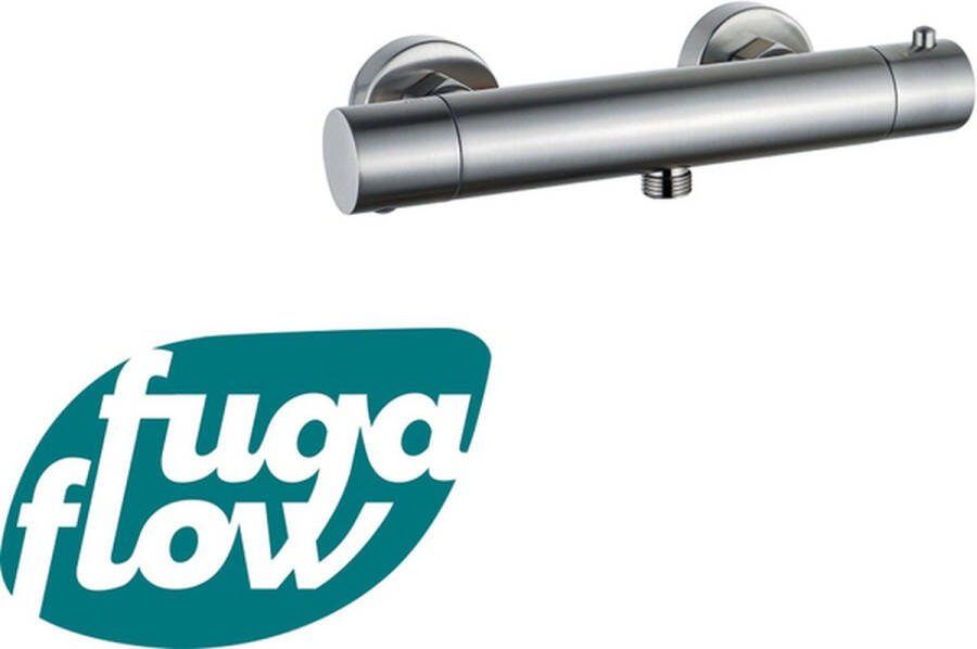 FugaFlow Eccelente Sobrado Badkamer Thermostatische Douchekraan opbouw geborsteld RVS PVD
