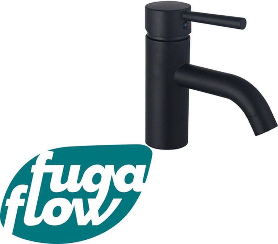 FugaFlow Eccelente Sobrado Badkamer Wastafelkraan 14.6cm opbouw mat zwart
