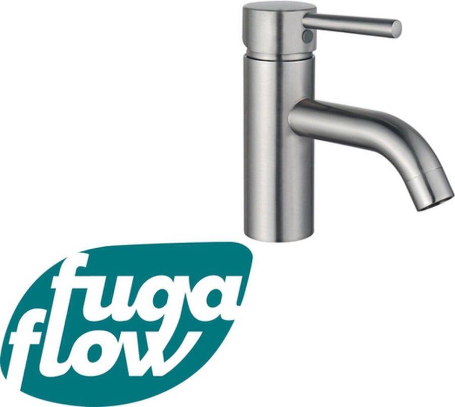 FugaFlow Eccelente Sobrado Badkamer Wastafelkraan 14.6cm opbouw RVS geborsteld PVD