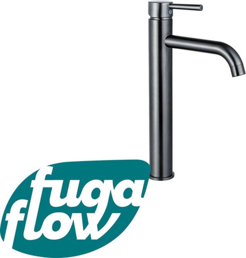 FugaFlow Eccelente Sobrado Badkamer Wastafelkraan 33.9cm verhoogd opbouw Gunmetal PVD