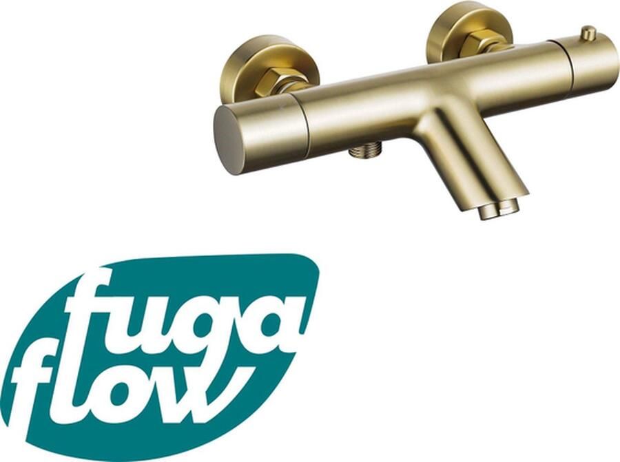 FugaFlow Eccelente Sobrado Badkamer Thermostatische Badkraan geborsteld messing PVD