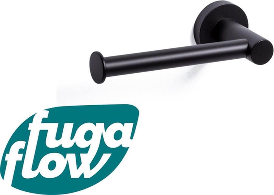 FugaFlow Efficiente Acces Toiletrolhouder zonder klep rond mat zwart