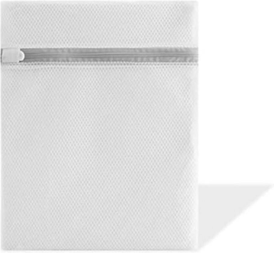 Fuleadture Waszakken Honingraat gaas waszak met plastic ritsen herbruikbaar 40 x 50 cm 3 stuks