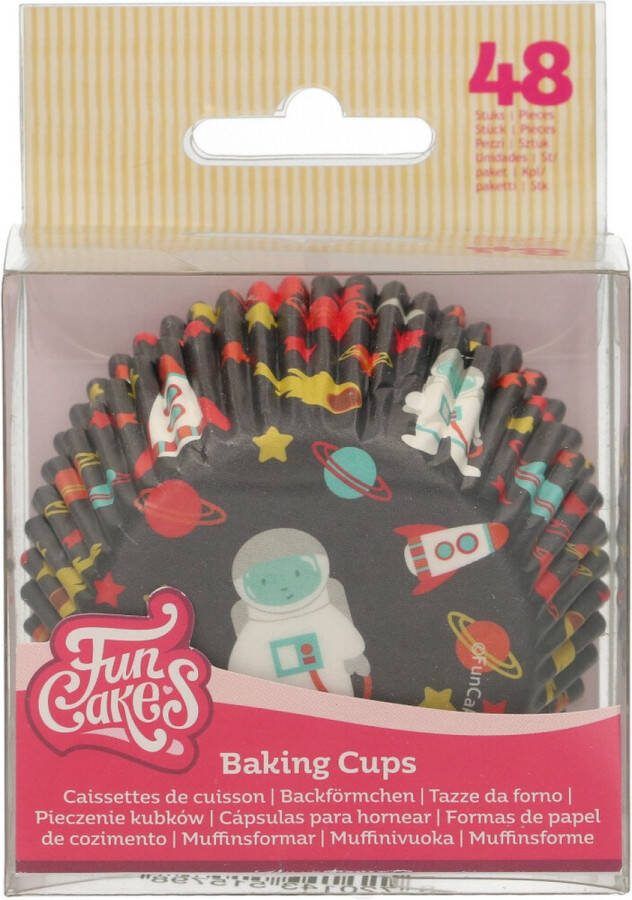 FunCakes Baking Cups Ruimte 48 Stuks Cupcake Vormpjes Papier