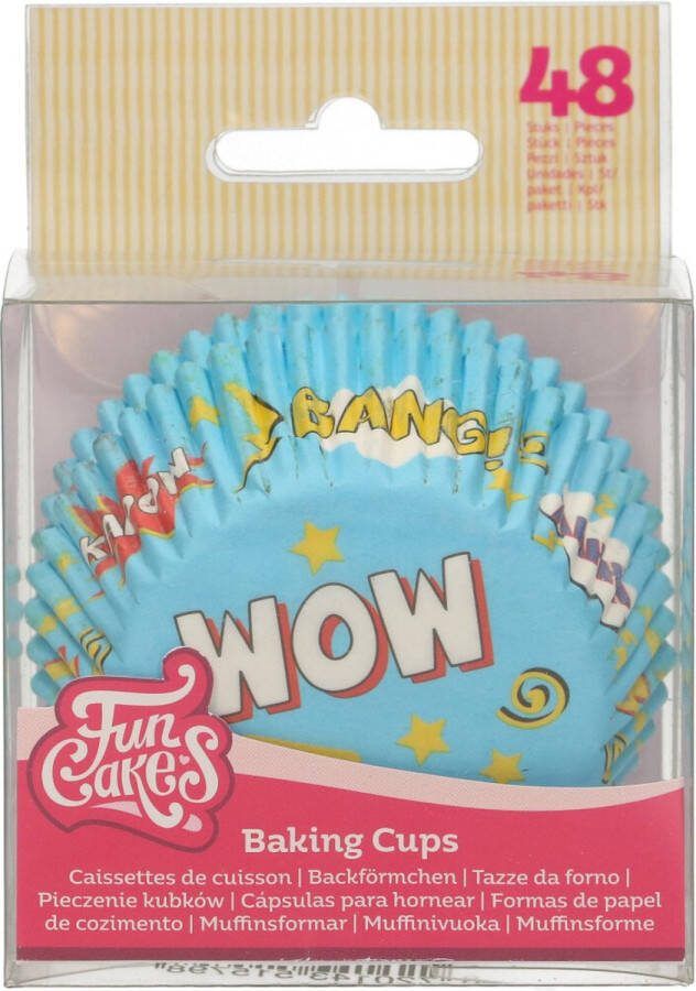 FunCakes Baking Cups Superhelden 48 Stuks Cupcake Vormpjes Papier