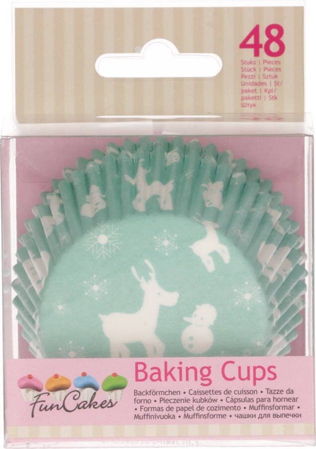 FunCakes Cupcake Vormpjes Muffin Vormpjes Papier Winter Wonderland 48 stuks