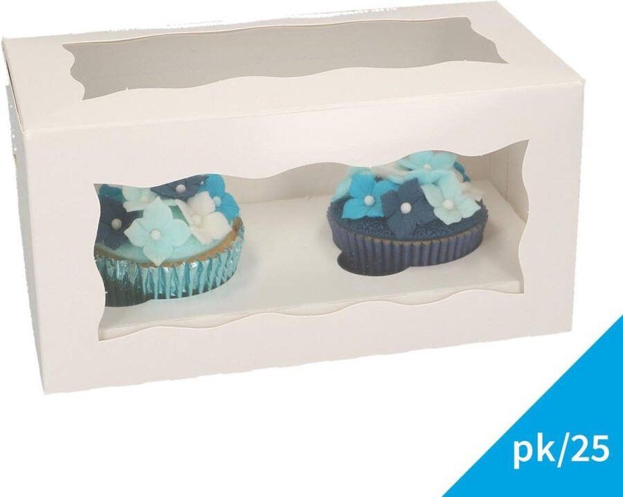 FunCakes Cupcake Doos Taartdozen Bakkerij Dozen 2 Blanco pk 25