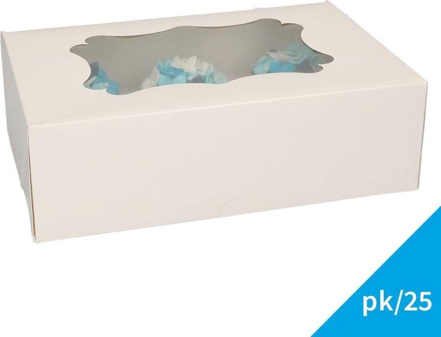 FunCakes Cupcake Doos Taartdozen Bakkerij Dozen 6 Blanco pk 25