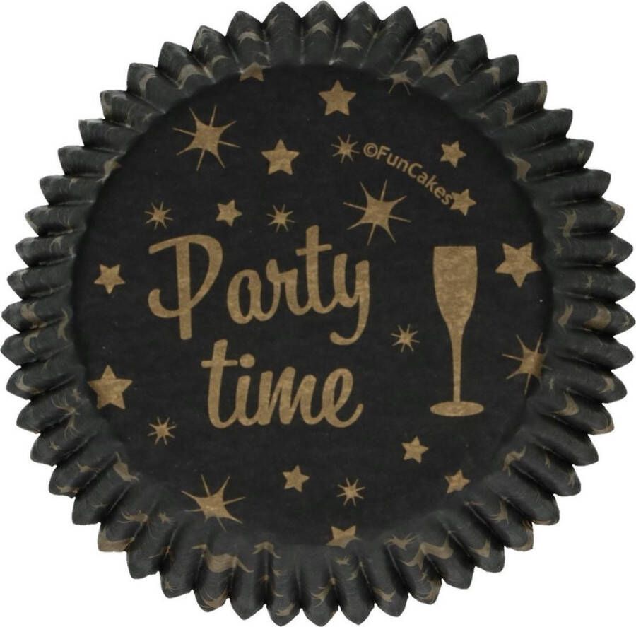 FunCakes Cupcake Vormpjes Muffin Vormpjes Papier Party Time pk 48