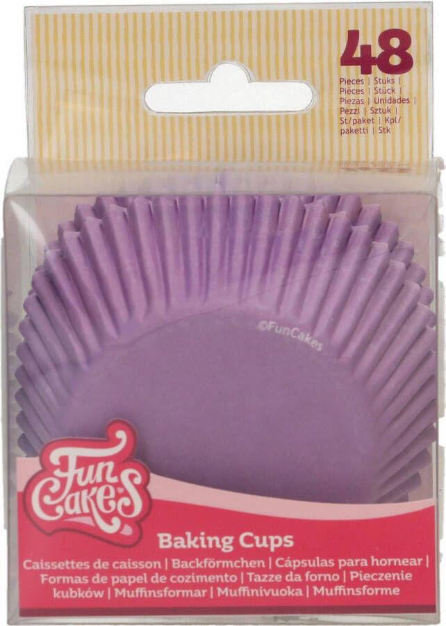 FunCakes Cupcake Vormpjes Muffinvorm Royal Purple pk 48