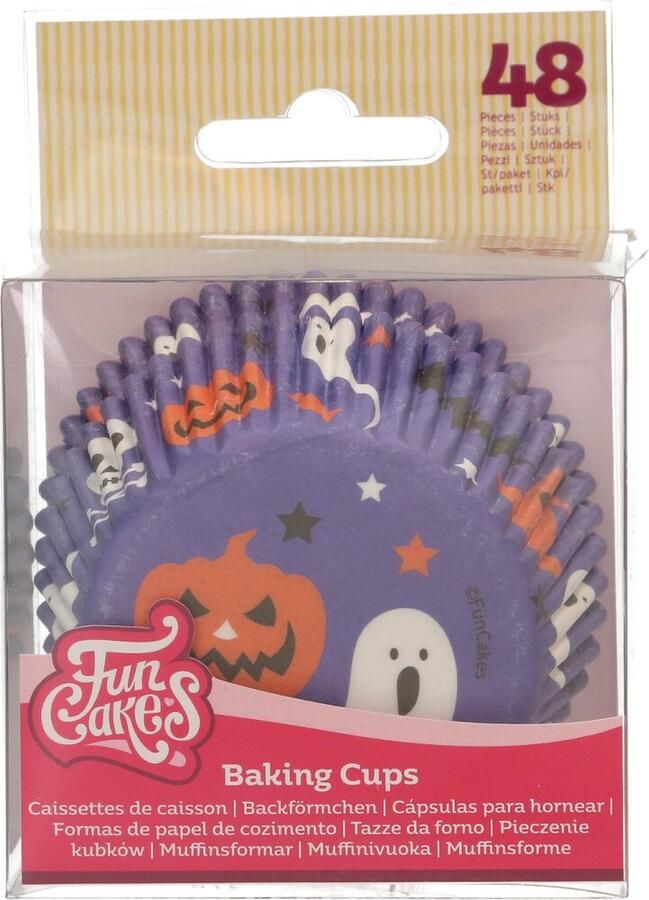 FunCakes Baking Cups Spooky Halloween 48 Stuks Cupcake Vormpjes Papier