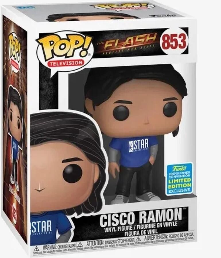 Funko Pop! DC Comics: The Flash TV Series Cisco Ramon #853 Convention Exclusive [7.5 10]