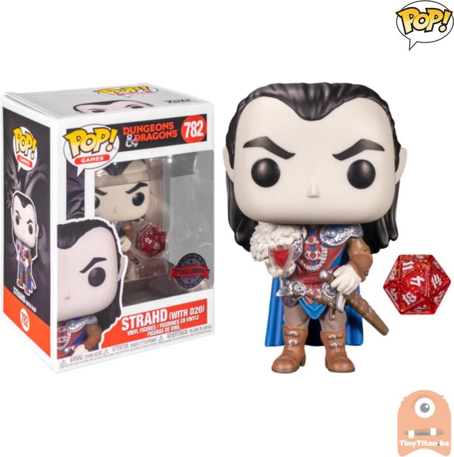 Funko POP! Games Strahd w D20 782 Dungeon & Dragons Exclusive