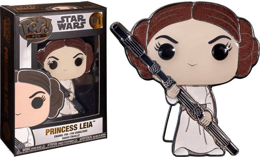 Funko! Funko Pop! Pin: Star Wars Princess Leia Premium Enamel Pin