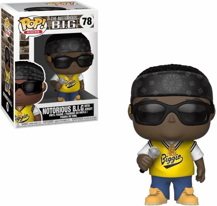 Funko Pop! Rocks: Music: Notorious B.I.G. in jersey Verzamelfiguur