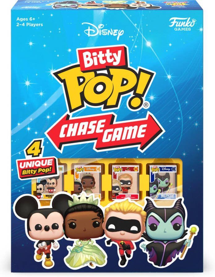 Funko Games Bitty Pop! Chase Game Disney Bordspel Met unieke Disney Funko Pops! Engelstalig!