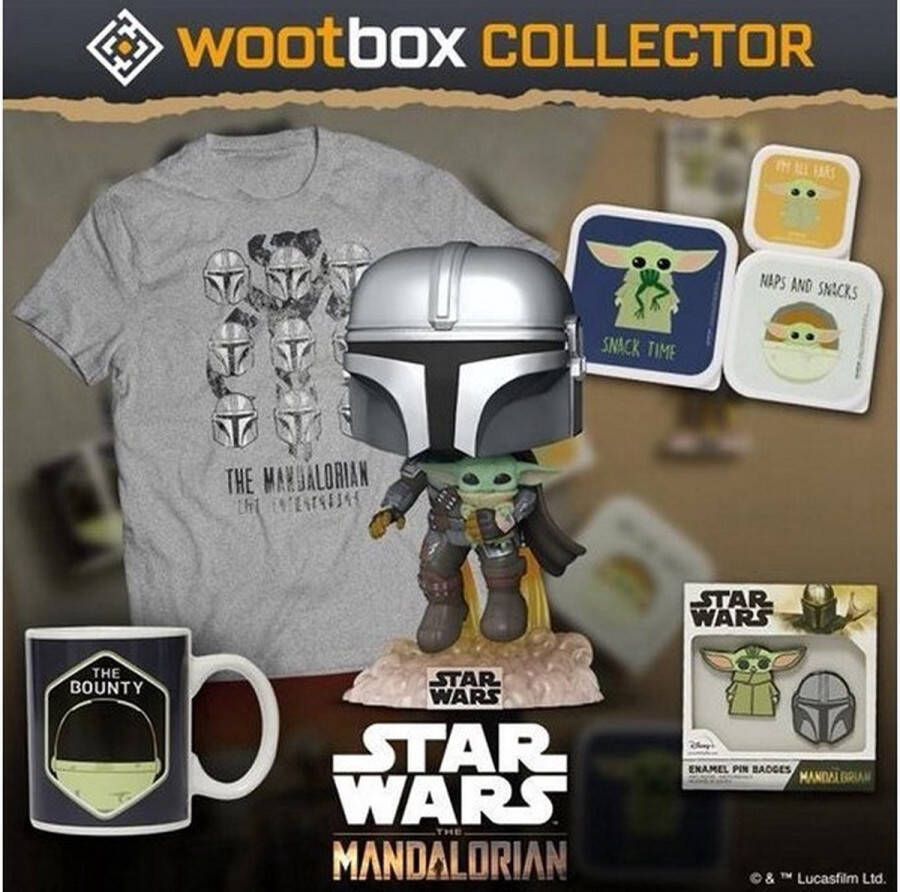 Funko giftbox Star Wars incl. POP!figuur 402 mok broodtrommelsetje pins en t-shirt maat S