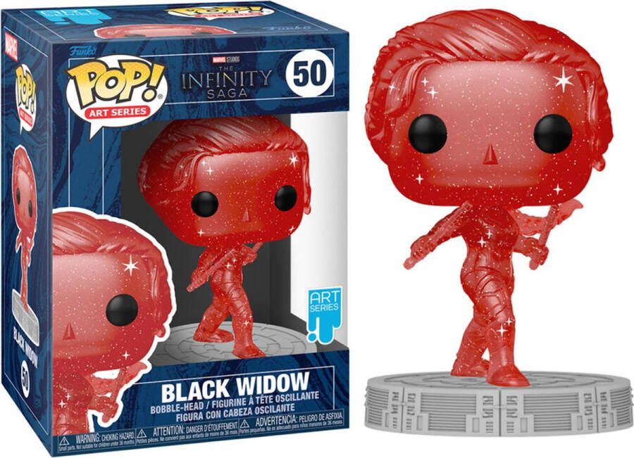 Funko Black Widow (Red) Pop! Artist Series Marvel Infinity Saga Figuur 9cm