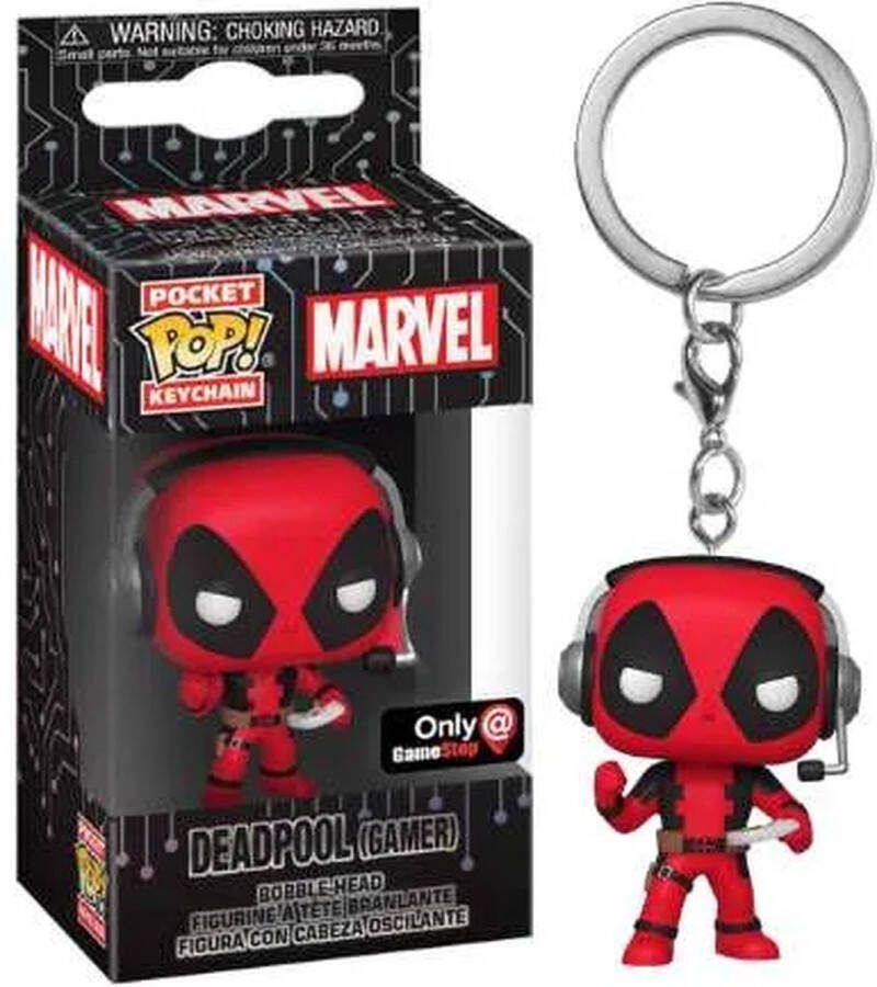 Funko Pocket Pop! Marvel: Deadpool (Gamer) Unmasked GS Exclusive (Keychain) [7.5 10]