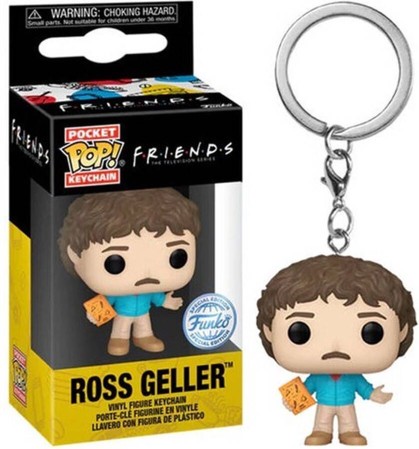 Funko Pocket Pop! Sleutelhanger: Friends 80's Ross