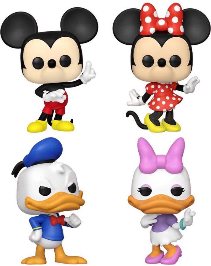 Funko Pop 4-Pack: Mickey Minnie Donald Daisy Pop