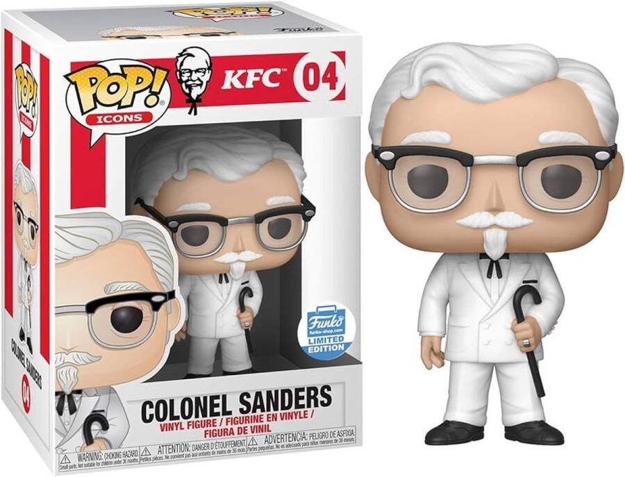 Funko POP! Ad Icons KFC Colonel Sanders (w Cane) #04 Funko Shop Exclusive