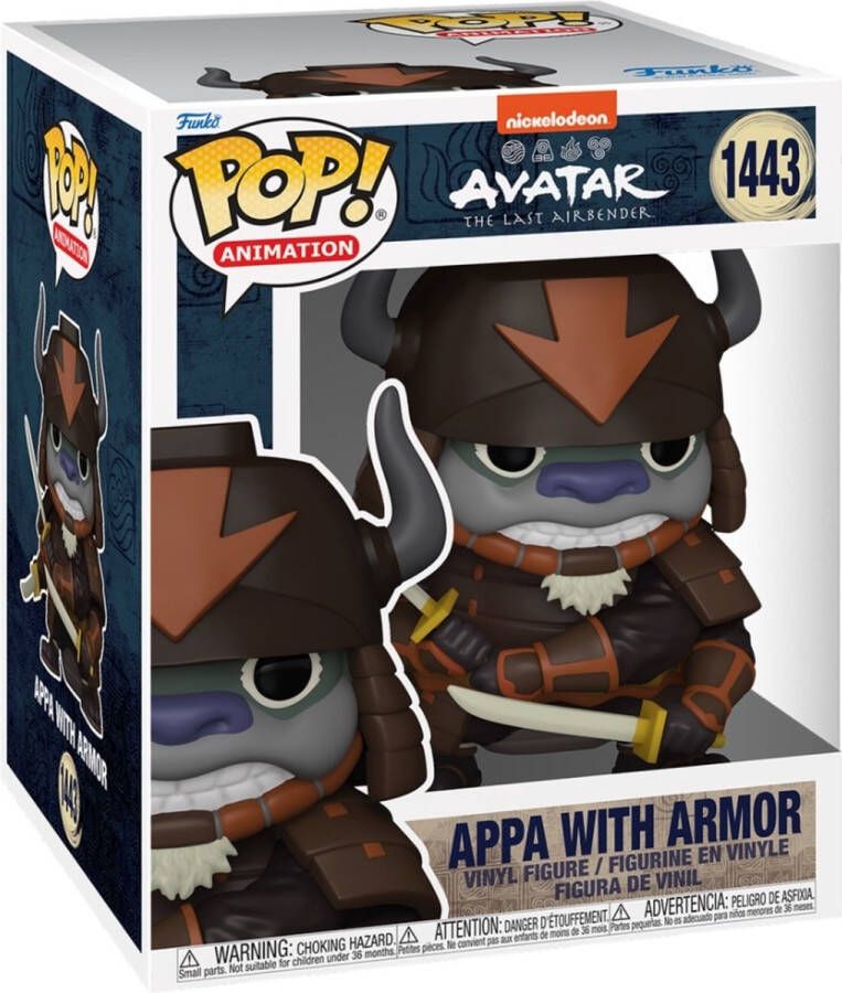 Funko Pop Animation: Avatar Appa with Armor Pop #1443