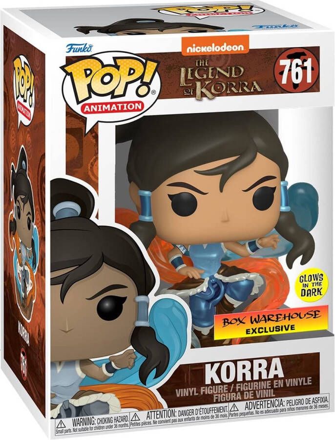 Funko Pop! Animation: Avatar: The Legend Of Korra Metallic Glow in the Dark Box Warehouse Exclusive