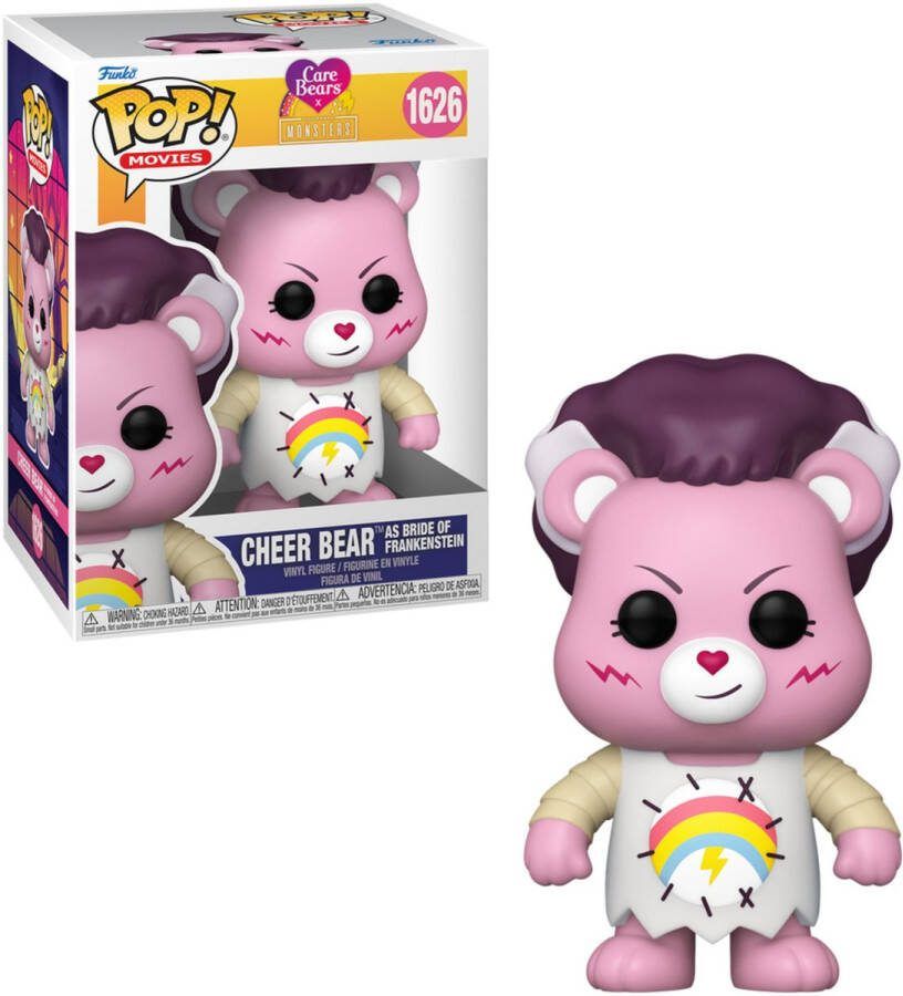 Funko POP! Animation Cheer Bear as Bride of Frankenstein 1626 Care Bears Monsters