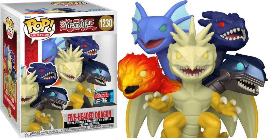 Funko Pop! Animation: Yu-Gi-Oh! Five-Headed Dragon 6 Super-Sized (2022 Fall Convention Exclusive)