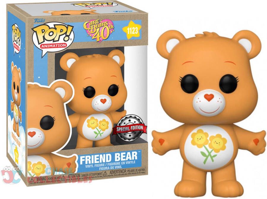 Funko Pop Animation #1123 Care Bears 40th Friend Bear Earth Day Exclusive