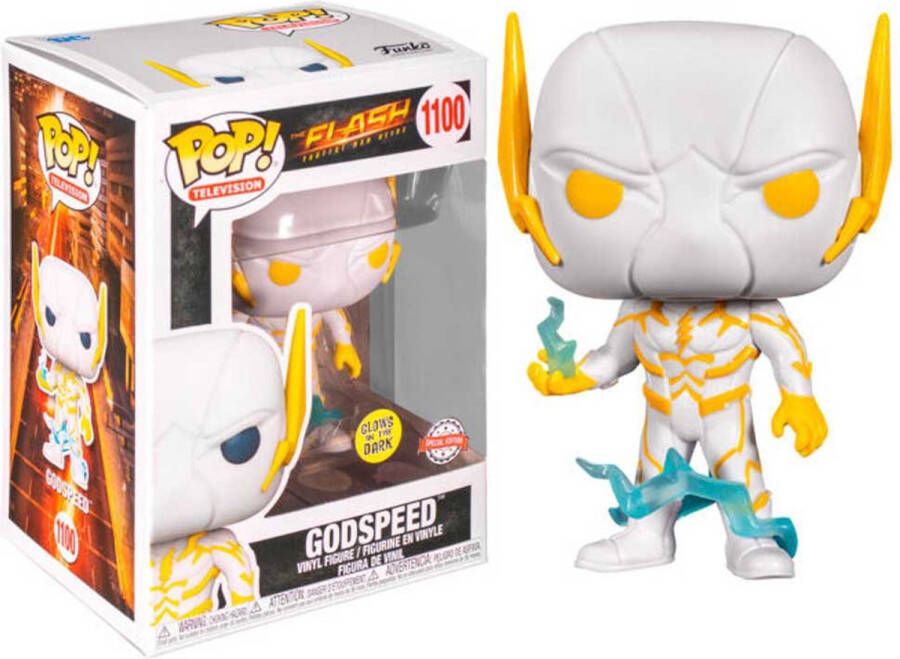 Funko POP DC Comics The Flash #1100 ; Godspeed Glow In The Dark Exclusive Special Edition