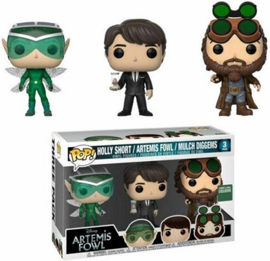 Funko Pop! Disney: Artemis Fowl Holly Artemis & Mulch Exclusive 3-Pack