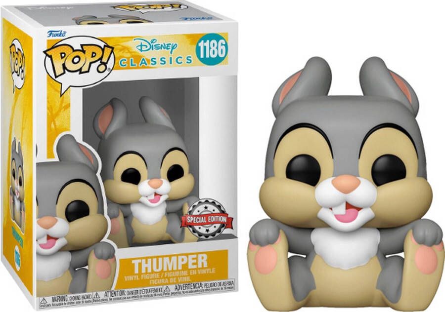 Funko Pop! Disney Classics Thumper (Holding Feet) #1186 Exclusive Zeldzaam Special Grail Chase