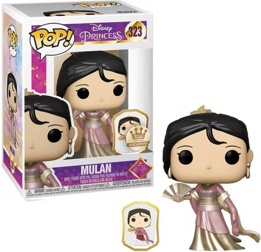 Funko Pop! Mulan w Pin #323 Gold Funko Shop Exclusive