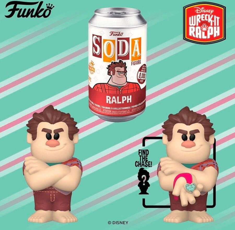 Funko Pop! Disney: Ralph #IE-7 Soda Exclusive kans op Chase