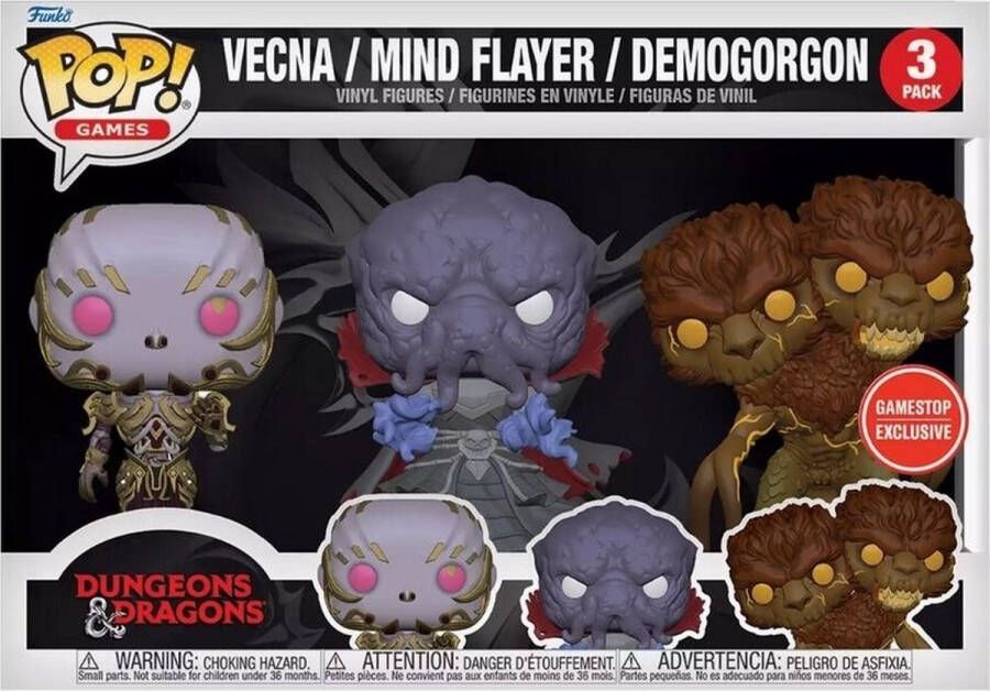 Funko Pop! Dungeons & Dragons Vecna Mind Flayer & Demogorgon Exclusive