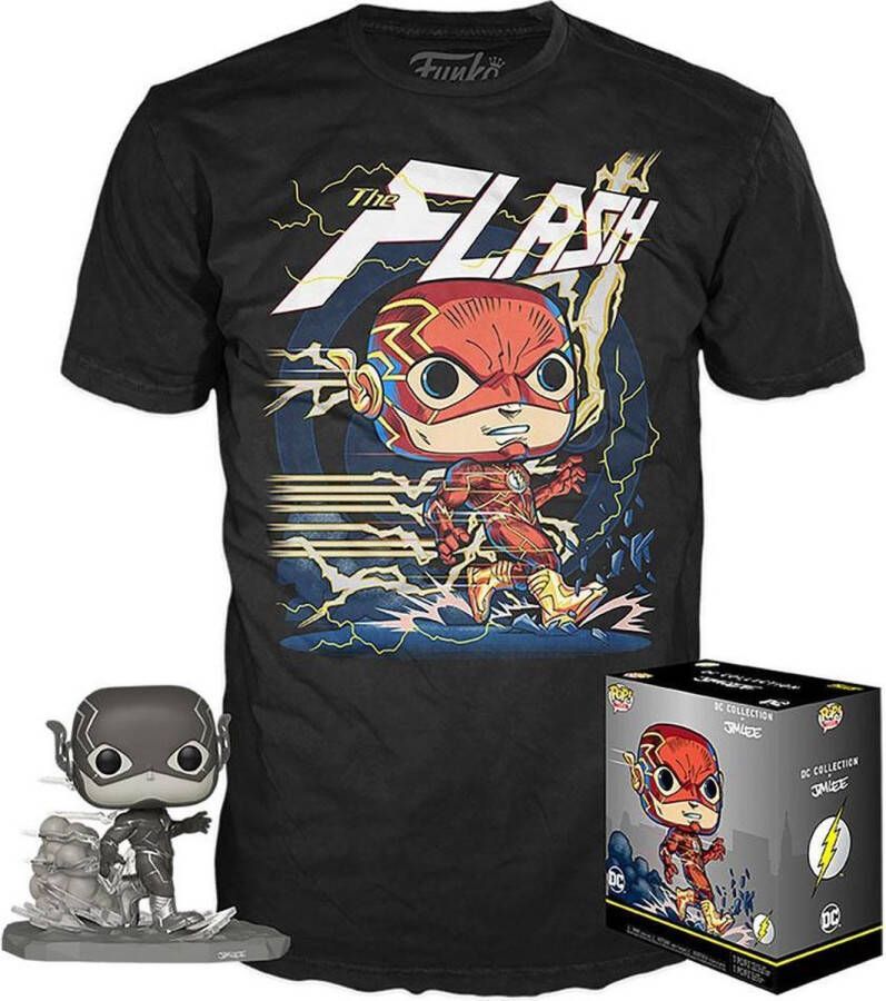 Funko POP! & TEE The Flash Black & White Jim Lee Collection Deluxe POP! Exclusive X-Large